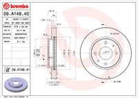 BREMBO 09.A148.41 Brake Disc