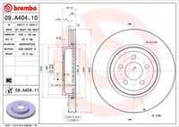 BREMBO 09.A404.11 Тормозной диск