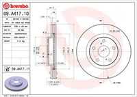 BREMBO 09.A417.11 Тормозной диск