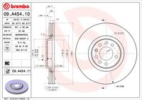 BREMBO 09A45411 Диск тормозной OPEL: ASTRA H 2.0 Turbo 04-