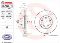 BREMBO 09.A529.10 Диск тормозной передний! Ford Transit 2.2TDCi 06>