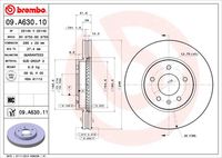 BREMBO 09.A630.10 Диск тормозной передний! Opel Antara, Chevrolet Captiva 2.0-3.2i/2.0CDTi 05.06>