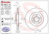 BREMBO 09.A815.11 Диск тормозной