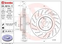 BREMBO 09A81911 Тормозной диск