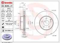 BREMBO 09.B280.41 Диск тормозной передний! MB W204/S204/W212 2.0-2.8i/2.2/2.5CDi 07>