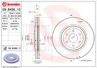 BREMBO 09.B496.10 Диск тормозной передний