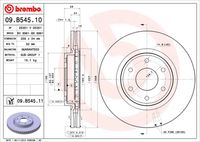 BREMBO 09B54511 Диск тормозной передний! Nissan Patrol 10>