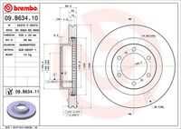 BREMBO 09.B634.11 Brake Disc