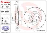 BREMBO 09.B970.11 Тормозной диск