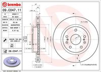 BREMBO 09.C047.11 Диск тормозной