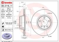 BREMBO 09C11611 Brake Disc