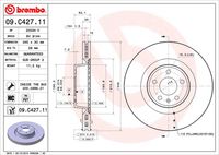 BREMBO 09.C427.11 Brake Disc