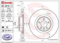 BREMBO 09C81911 Brake Disc