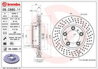 BREMBO 09.C880.11 Диск тормозной передний! Porsche 911/Boxster II/Cayman 97-13