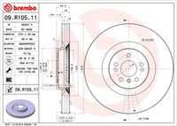 BREMBO 09.R105.11 Тормозной диск