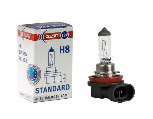 XENITE 1007015 Лампа галогенная! H8 STANDARD (упаковка 1 шт.);Лампа галоген Standard H8 (PGJ19-1), шт