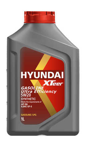 HYUNDAIXTEER 1011013 Gasoline Ultra Efficiency 5W20 (1L) масло моторн.! синт. API SP, ILSAC GF-5, GF-6