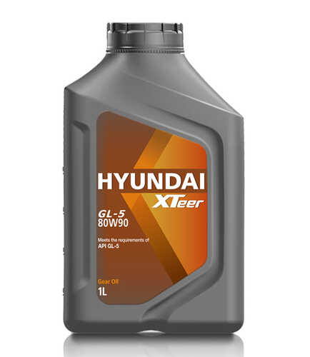 HYUNDAIXTEER 1011017 HYUNDAI Xteer Gear Oil-5 80W90 (1L) масло трансмиссионное! минер. API GL-5