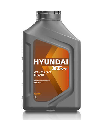 HYUNDAIXTEER 1011034 Gear Oil-5 80W90 LSD (1L) масло трансмиссионное! минер. API GL-5