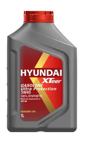 HYUNDAIXTEER 1011126 Gasoline Ultra Protection 5W40 (1L) масло моторн.! синт. API SP;Масло моторное Gasoline Ultra Protection 5W40 синтетика 1 л