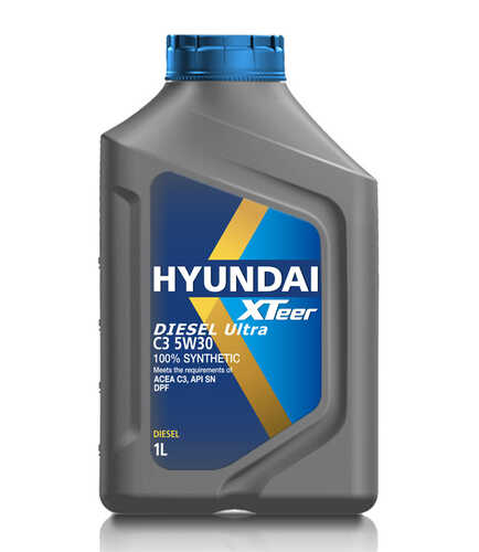 HYUNDAIXTEER 1011224 Diesel Ultra C3 5W30 (1L) масло моторн.! синт. API SN, ACEA C3, MB 229.31