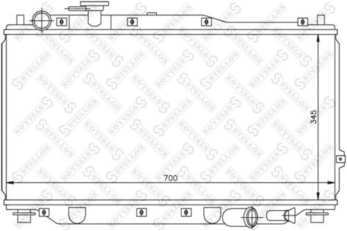 STELLOX 10-25135-SX Радиатор, охлаждение двигателя