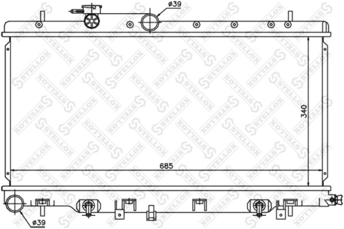 STELLOX 10-25144-SX Радиатор, охлаждение двигателя