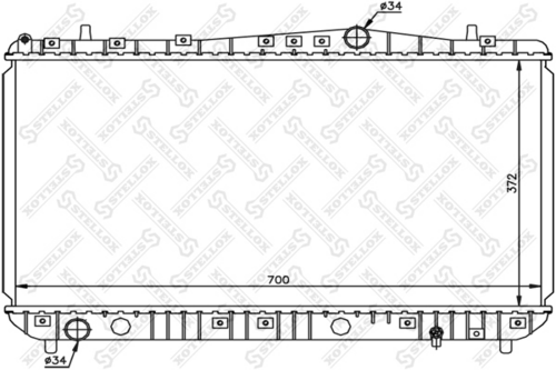 STELLOX 10-25191-SX Радиатор, охлаждение двигателя