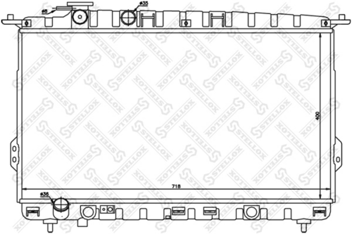 STELLOX 10-25344-SX Радиатор, охлаждение двигателя