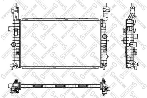 STELLOX 10-25350-SX Радиатор, охлаждение двигателя