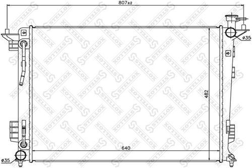 STELLOX 10-25465-SX Радиатор, охлаждение двигателя