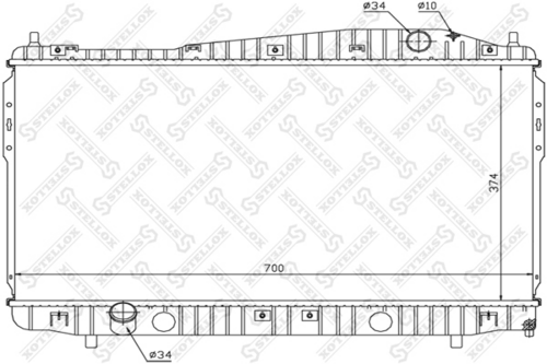 STELLOX 10-25681-SX Радиатор, охлаждение двигателя