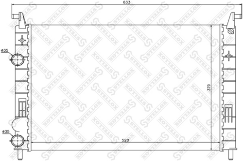 STELLOX 10-25699-SX Радиатор, охлаждение двигателя