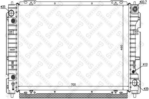 STELLOX 10-25775-SX Радиатор системы охлаждения! АКПП Mazda Tribute 2.0 01>