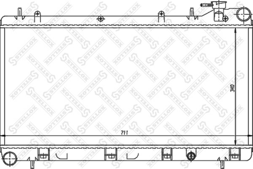 STELLOX 10-26263-SX Радиатор системы охлаждения! Subaru Impreza/Forester 1.6-2.0 & 4WD 92>