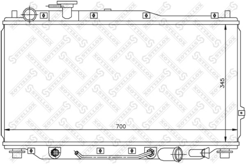 STELLOX 10-26469-SX Радиатор, охлаждение двигателя