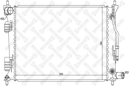 STELLOX 10-26518-SX Радиатор, охлаждение двигателя