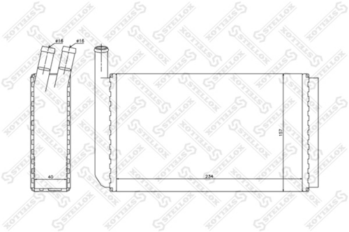 STELLOX 10-35018-SX Радиатор печки! Audi 80,VW Passat all <88