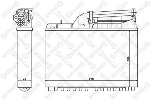 STELLOX 10-35041-SX Теплообменник, отопление салона