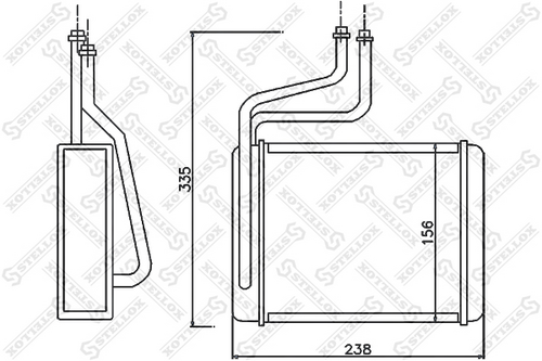 STELLOX 10-35070-SX Радиатор печки! Ford Mondeo all 96-03