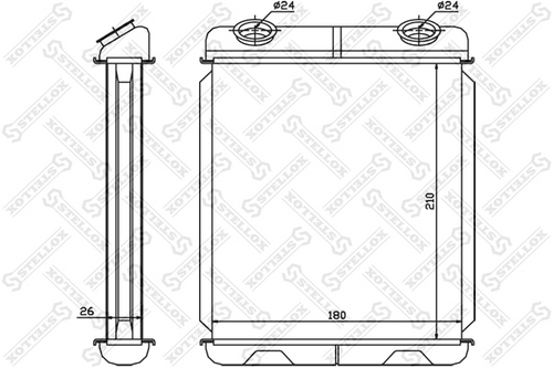 STELLOX 10-35085-SX Радиатор печки! Renault Laguna all 01>