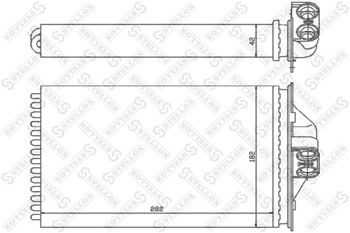 STELLOX 10-35089-SX Радиатор печки! Chrysler Voyager, Dodge Caravan All 95>