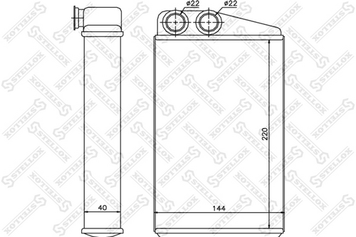 STELLOX 10-35097-SX Теплообменник, отопление салона