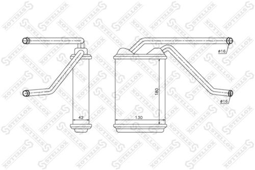 STELLOX 1035104SX Теплообменник, отопление салона