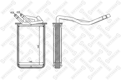 STELLOX 10-35134-SX Теплообменник, отопление салона