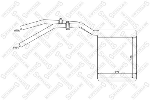 STELLOX 10-35137-SX Радиатор печки! Ford Focus/C-Max 1.4-2.0/1.8TDCi 04>