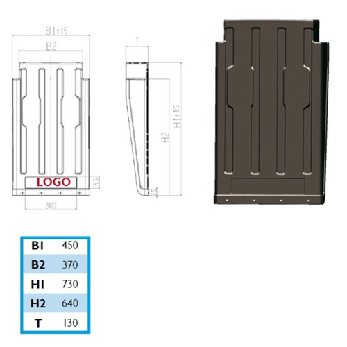 SAUER 103645730 Подкрылок брызговик