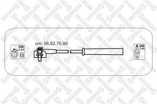 STELLOX 1038114_SX Комплект проводов! Ford Escort 1.4 CVH/CFi 90>