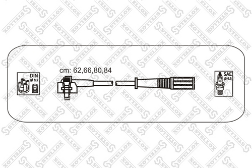 STELLOX 1038115_SX Комплект проводов! Ford Fiesta/Escort/Orion 1.4/1.6 86>