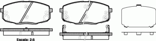 REMSA 103812 Комплект тормозных колодок, дисковый тормоз